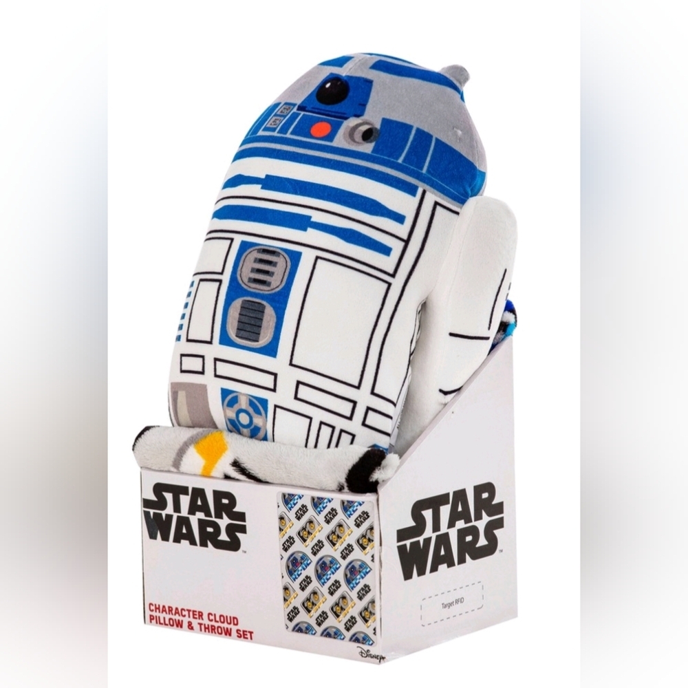 Nip star wars R2D2 cloud pillow a silk touch throw